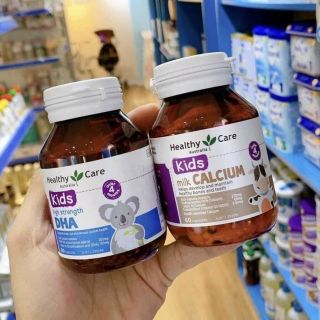 BỘ ĐÔI TUYỆT ĐỈNH CANXI VÀ DHA Healthy Care CHO BÉ TỪ 4 THÁNG