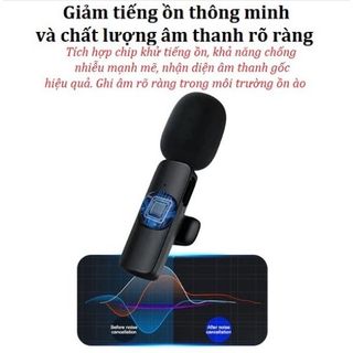 Micro thu âm không dây cài áo K9
