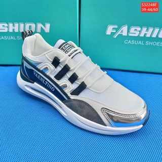 Giày thể thao nam chất da mềm phối vải lưới thoáng khí S3224