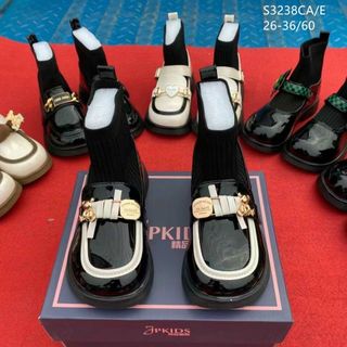 Giày boots trẻ em chất da mềm đẹp S3238