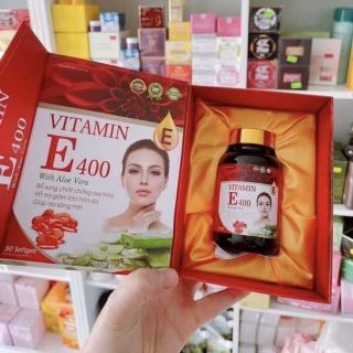 Vitamin E Đỏ Lô Hội Hàm Lượng 400 Lọ Thủy Tinh