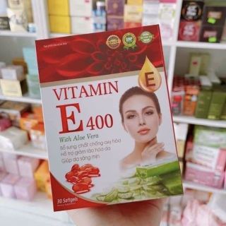 Vitamin E Đỏ Lô Hội Hàm Lượng 400 Lọ Thủy Tinh