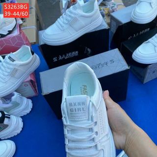 Giày thể thao nam màu trắng chất da siêu đẹpS3263