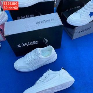 Giày thể thao nam màu trắng chất da siêu đẹpS3263