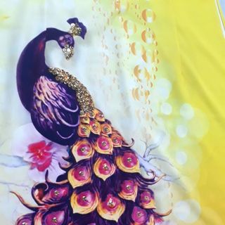 Giá gốc- Set áo dài truyền thống chim công có đính kết cườm ( nhận may đồng phục nhóm)