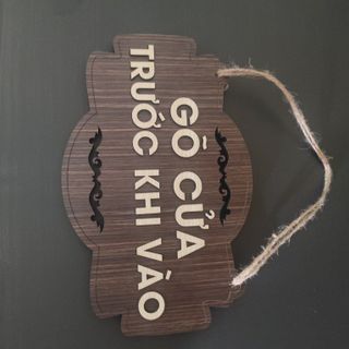 BẢNG GỖ TREO CỬA, NHÀ WC DECOR