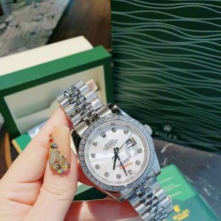 ĐỒNG HỒ ROLLEX COUPLE CƠ VIỀN ĐÁ