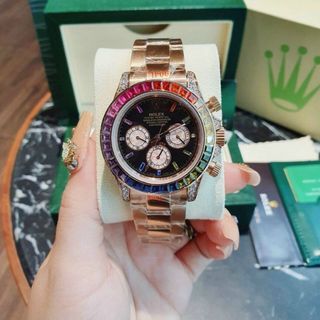 ĐỒNG HỒ ROLLEX CƠ ĐÁ MÀU NAM CAO CẤP HOT HOT