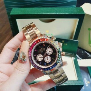 ĐỒNG HỒ ROLLEX CƠ ĐÁ MÀU NAM CAO CẤP HOT HOT