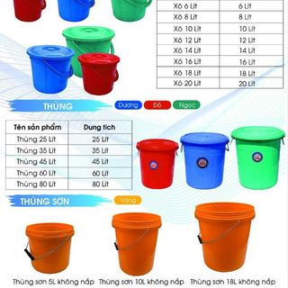 BÌNH THỦY - THAU - GHẾ .... (NHỰA GIA DỤNG)
