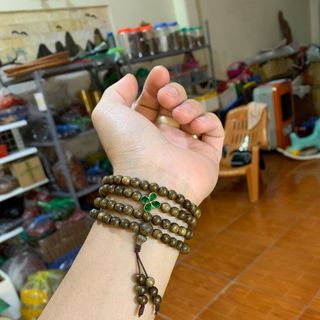 Vòng trầm hương mix cỏ 4lá giá rẻ