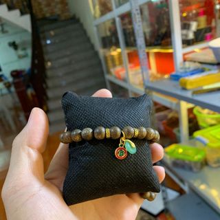 Vòng trầm hương mix cỏ 4lá giá rẻ