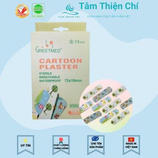 Băng cá nhân GREETMED hình thú hộp 100 cái