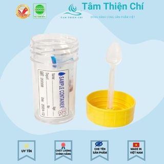 Lọ đựng mẫu phân có muỗng có chất bảo quản túi 100 cái TTC giá sỉ