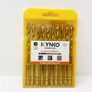 MŨI KHOAN KÍNH - GẠCH MEN 4 CẠNH, CHÂN LỤC GIÁC KYNKO MKKGM-6110 (VỈ 10 CHIẾC)