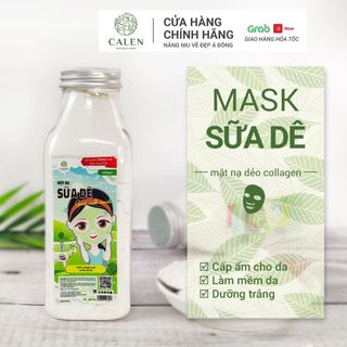 Mặt nạ sữa dê nguyên chất 100% Organic Đắp Mặt Siêu Trắng 300Gr Dưỡng trắng da Mask dẻo giá sỉ