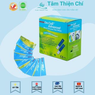 Que thử đường huyết ACON On Call Advanced hộp 25 test rời