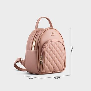 Balo nữ mini họa tiết trần chỉ hình thoi Yuumy Seasand YBA64 nhiều màu