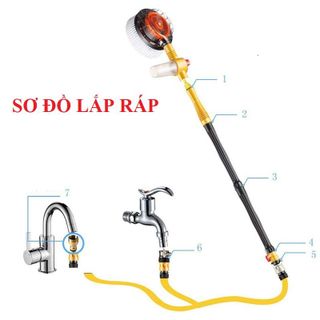 Chổi lau xe tự động 360 độ, chổi lau xe, chổi lau xe cầm tay, máy rửa xe cao áp, cây lau xe ô tô, bộ vệ sinh ô tô, xe máy