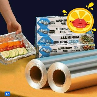 Cuộn giấy bạc bọc thực phẩm hãng KAULUS dùng cho nồi chiên không dầu, lò nướng khổ 30cm dài 10 mét