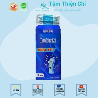 Bao cao su Tâm Thiện Chí Real Fit 49MM hộp 12 chiếc