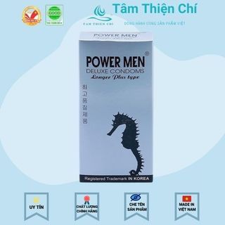Bao cao su Powermen Longer Plus hộp 12 cái