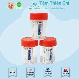 Lọ đựng mẫu nắp đỏ có nhãn HTM 55ml gói 100 cái giá sỉ