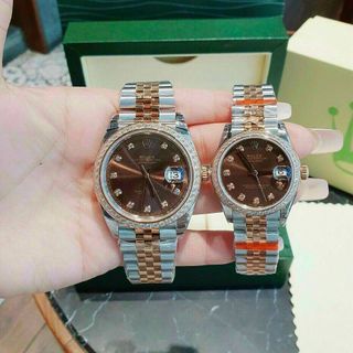 ĐỒNG HỒ ROLLEX COUPLE DATEJUST CHOCOLATE SIÊU CẤP