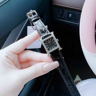 ĐỒNG HỒ HERRMES NIỀNG ĐÁ SILVER CAO CẤP