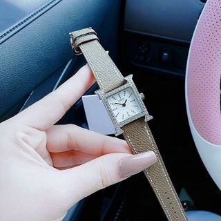 ĐỒNG HỒ HERRMES NIỀNG ĐÁ SILVER CAO CẤP