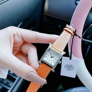 ĐỒNG HỒ HERRMES NIỀNG ĐÁ SILVER CAO CẤP