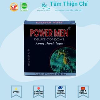 Bao cao su Powermen Cá ngựa 4in1 hộp 3 cái