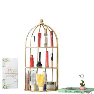 [HCM] Kệ Để Mỹ Phẩm Lồng Chim 3 Tầng Thiết Kế Sang Trọng