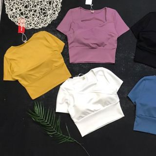 Croptop 2 Lớp Đồ Thể Thao Chuẩn Siêu Đẹp Giá Sỉ, Hàng Chất Đẹp