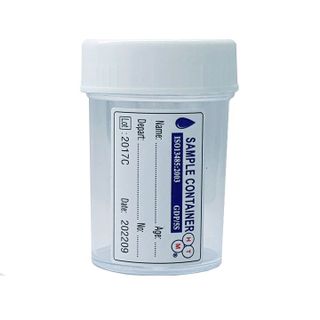 Lọ nắp trắng có nhãn 55ml HTM túi 100 cái