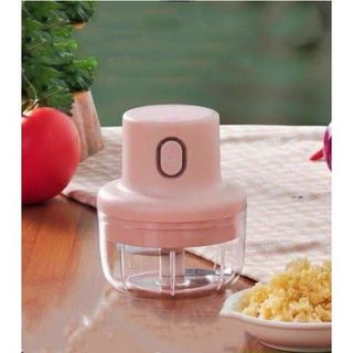 [HCM] Máy Xay Mini Sạc Điện, Xay Thịt Ớt Hành Tỏi Rau Củ Quả Cầm Tay Siêu Tiện Lợi ( Hồng ) - Máy Xay Thực Phẩm
