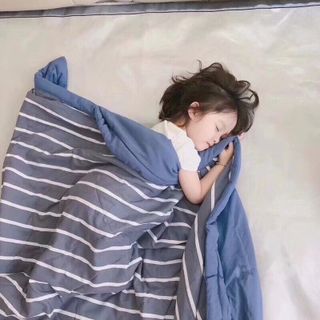 [HCM] Chăn Hè Thu Cotton Kẻ Sọc Muji Hàng Xuất Nhật, Mềm Mịn Siêu Thấm Hút Mồ Hôi
