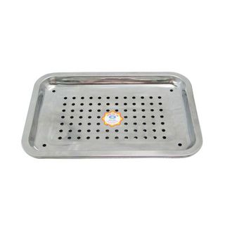Khay đựng trà ly inox 22 x 32cm và 26 x 36cm