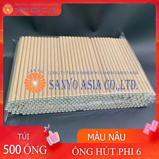 ỐNG HÚT GIẤY CAO CẤP SANYO ASIA - MÀU NÂU PHI 6 giá sỉ