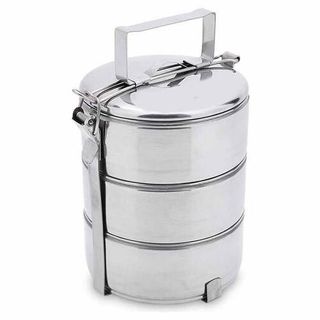 [HCM ] Cà men inox 3 ngăn đường kính 12cm, hộp đựng cơm inox