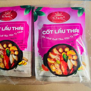 Thùng Cốt Lẩu Thái Titom 100g (Thùng có 4 lốc, 40 gói/thùng) - Cốt lẩu thái ngon