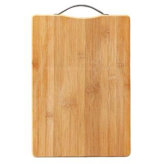 [HCM] Thớt gỗ tre chữ nhật kháng khuẩn loại dày kích thước lớn 20x30cm có móc treo inox cao cấp