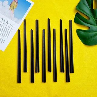 Bộ 10 Đôi Đũa Nhựa Đen Cao Cấp - An Toàn
