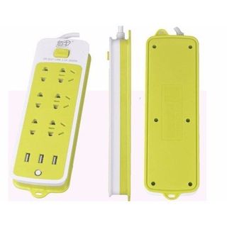 Ổ Cắm Điện Đa Năng Chống Giật 6 Lỗ Và Có 3 Cổng Sạc Usb Cho Điện Thoại, Máy Tính Bảng