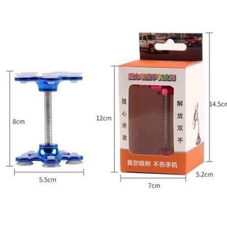 Giá Đỡ Điện Thoại Hình Hoa Mai Xoay 360 Hút Chân Không 2 Mặt - Giá Đỡ Điện Thoại 2 Đầu Đế Hít Siêu Dính
