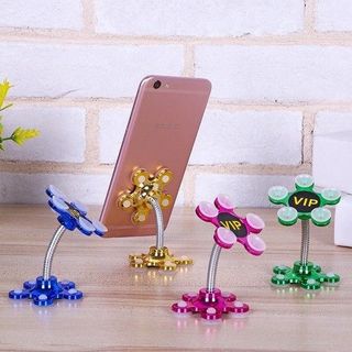Giá Đỡ Điện Thoại Hình Hoa Mai Xoay 360 Hút Chân Không 2 Mặt - Giá Đỡ Điện Thoại 2 Đầu Đế Hít Siêu Dính