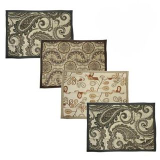 Thảm Lau Chân Hình Thổ Cẩm Dày Dặn Kích Thước 34 x 46cm Giao Màu Ngẫu Nhiên