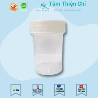 Lọ đựng mẫu nắp trắng không nhãn 55ml HTM túi 100 cái