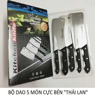 [ FREESHIP ] BỘ DAO KITCHEN KNIFE 5 MÓN MADE IN THÁI LAN