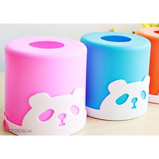 Hộp đựng khăn giấy gấu trúc hình tròn